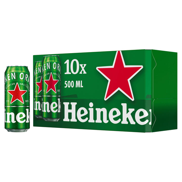 Heineken Lager 500ml Can 10pk