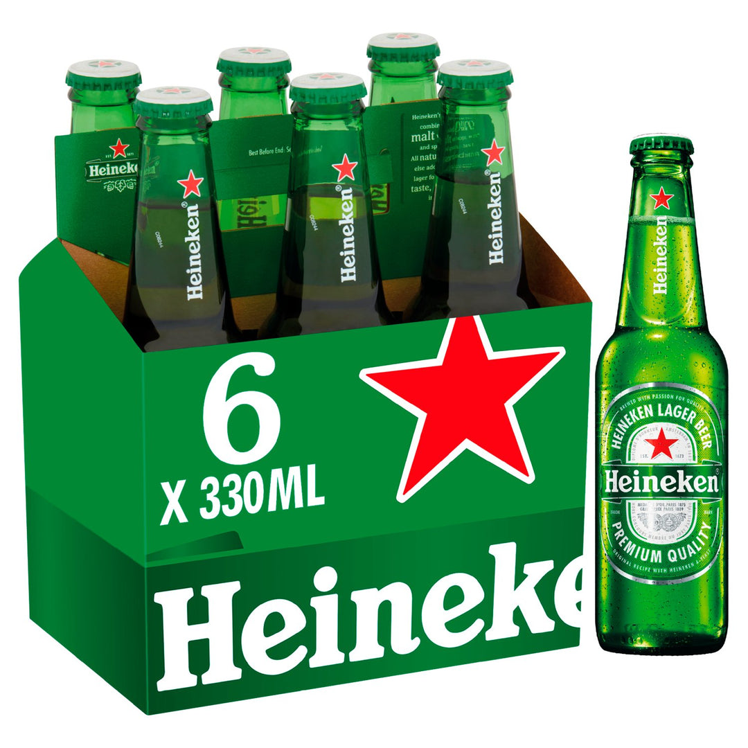 Heineken Bottle 330ml 6pk