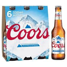 Coors Bottle 330ml 6pk 4%